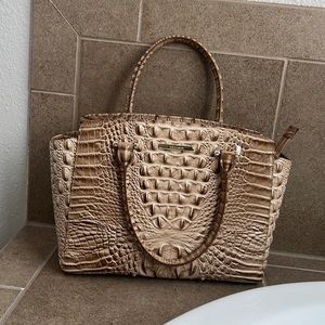 Brahmin Croc Leather Purse with Wallet